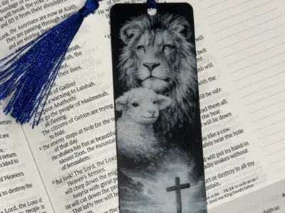 The Lion, the Lamb, and the Cross Bookmark