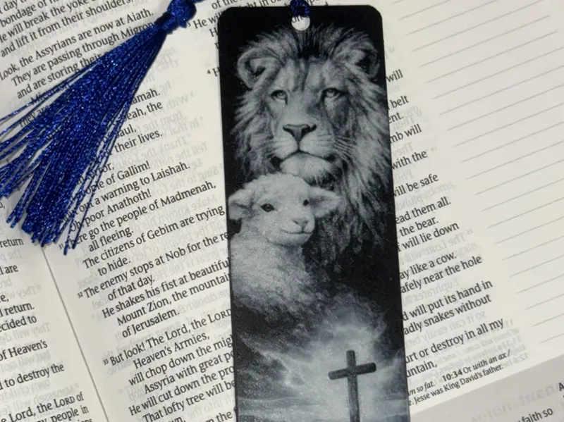 The Lion, the Lamb, and the Cross Bookmark