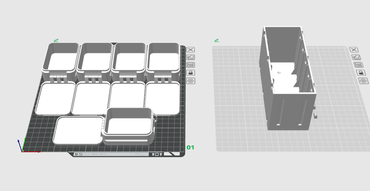 Miniatura 3 do modelo 3D 弹药包风格抽屉收纳盒（无限组合免支撑一体打印）