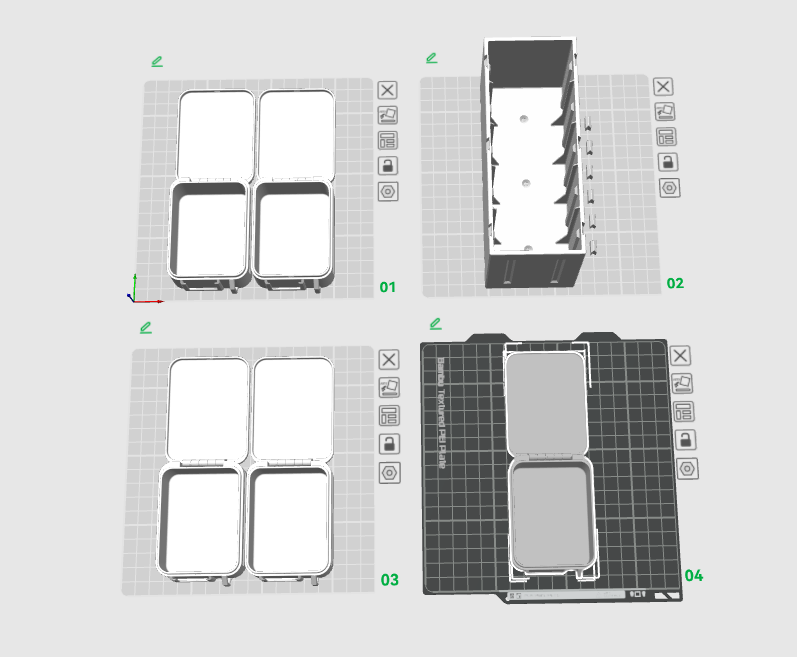 Miniatura 4 do modelo 3D 弹药包风格抽屉收纳盒（无限组合免支撑一体打印）