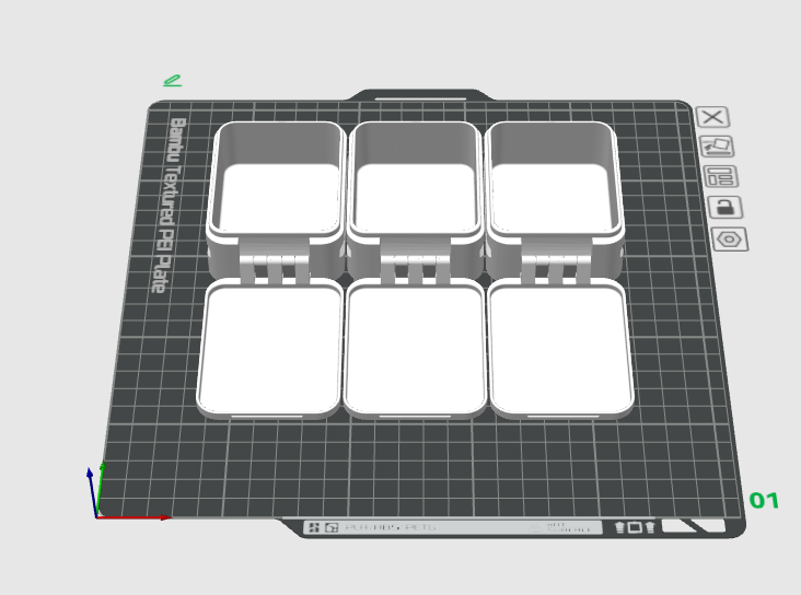 Miniatura 2 do modelo 3D 弹药包风格抽屉收纳盒（无限组合免支撑一体打印）