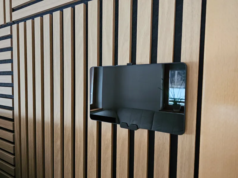 Tablet Wall Mount on Acoustic Panels