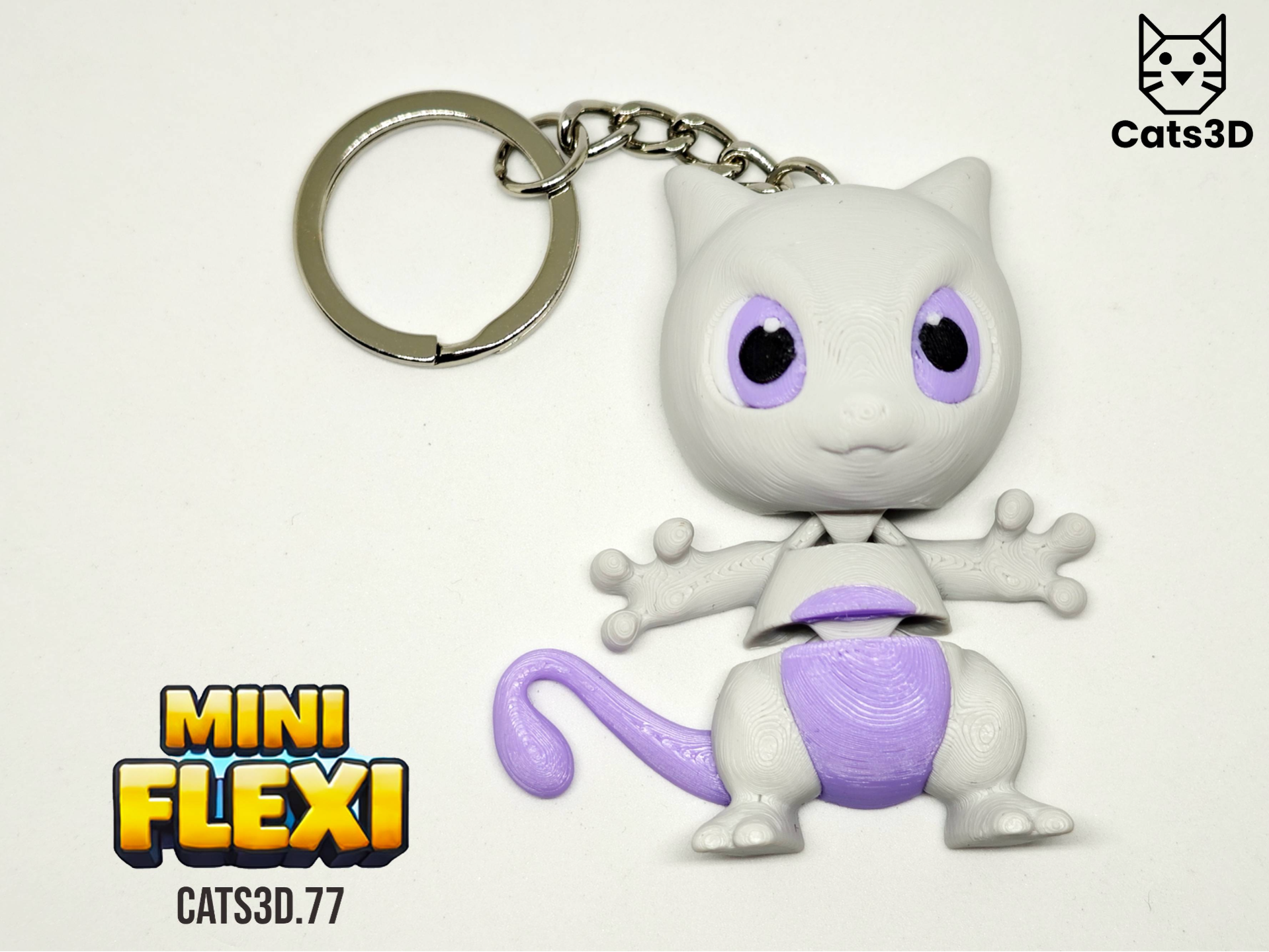 Mewtwo Mini Flexi Keychain (Pokemon)
