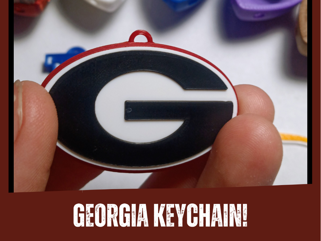 Georgia Bulldogs Keychain (UGA)