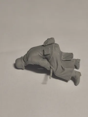 Modelo para impresión 3D: WWII Deutscher Soldat Sitzend 1:35 — vista de referencia 5