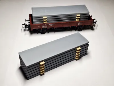 H0 1:87 concrete slabs freight