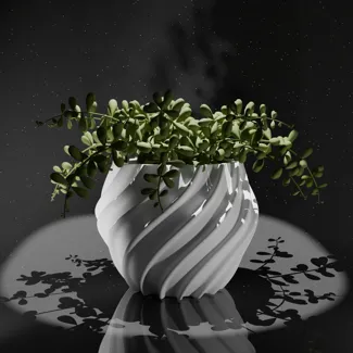 Spiral flower pot 
