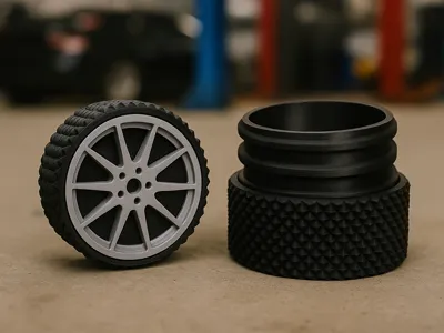 Alloy Wheel Threaded Container