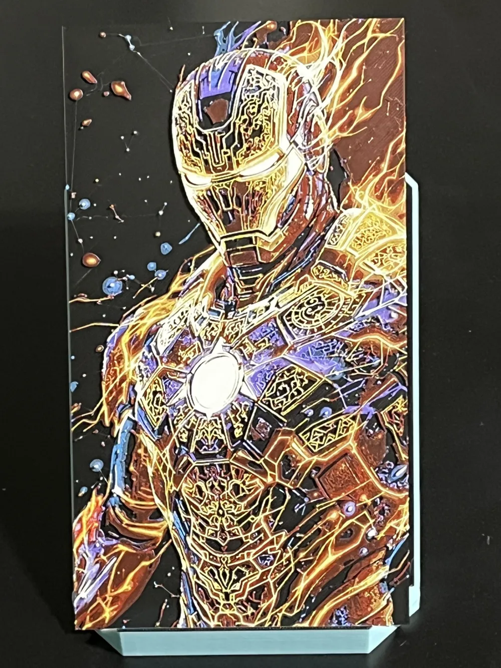 Iron Man Marvel Hero Hueforge - Free 3D Print Model - MakerWorld