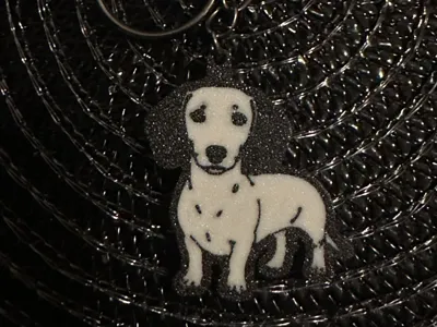 Dachshund Keychain 