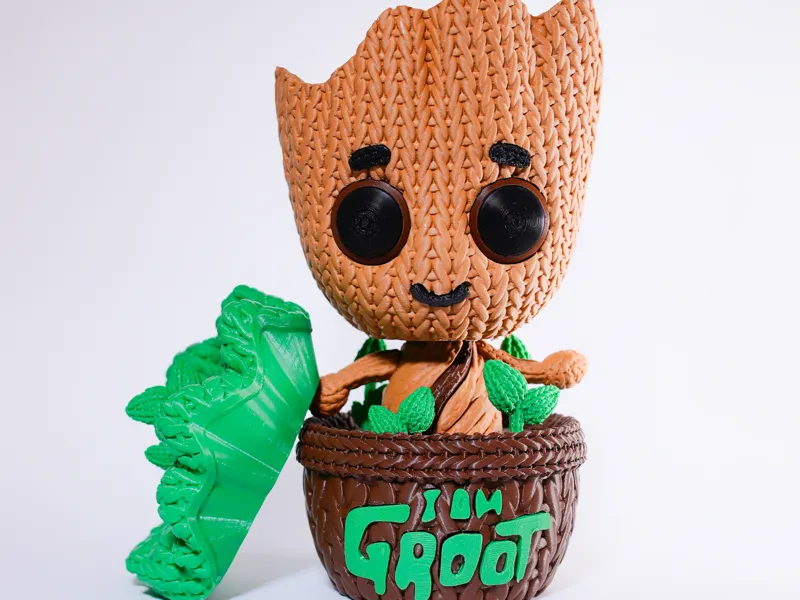 GROOT AMIGURUMI – MULTIPARTS - AMS-TOY & KEYCHAIN