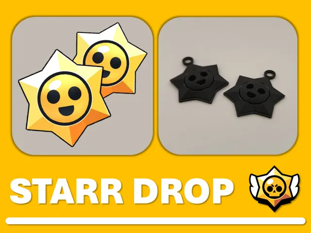 Brawl Stars | Starr drop keychain/earrings