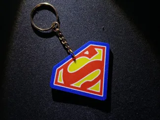 SUPERMAN LOGO KEYCHAIN