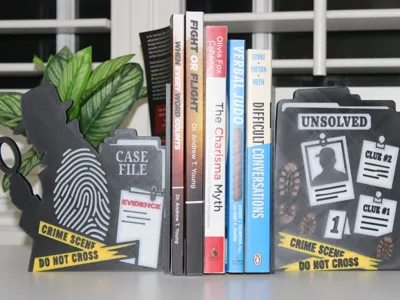 Crime Scene Bookends