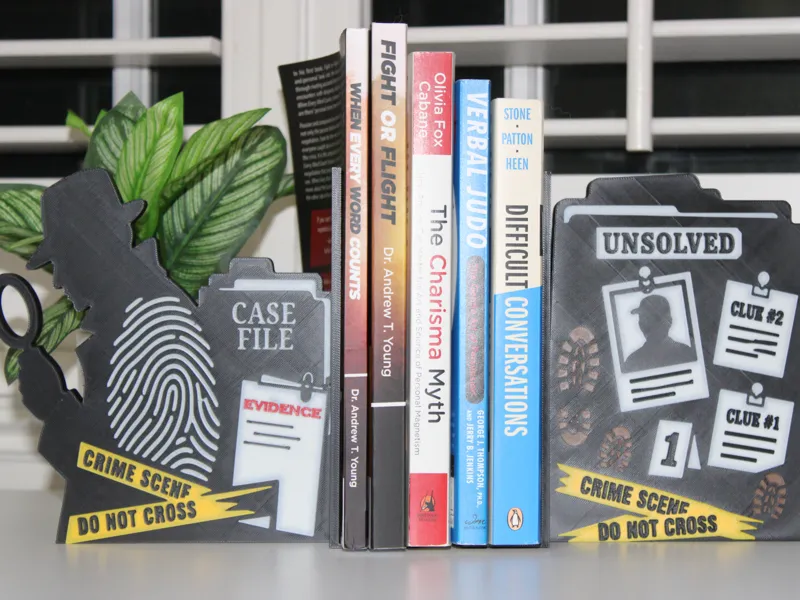 Crime Scene Bookends