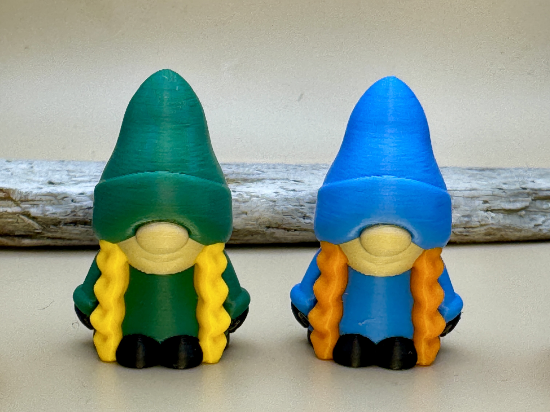 Nordic Braid Gnomes - Supportless Multi-Color Mini