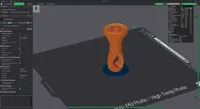 0.2mm layer, 4 walls, 20% gyroid 15mm Brim +3D Lack