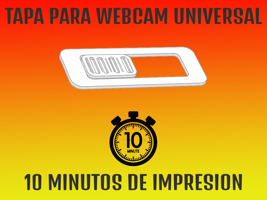 Tapa Webcam Universal "10 minutos"