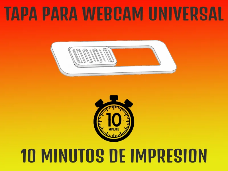 Tapa Webcam Universal "10 minutos"