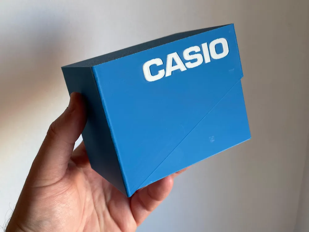 Real Casio Box Casio watch stand- box - Free 3D Print Model - MakerWorld