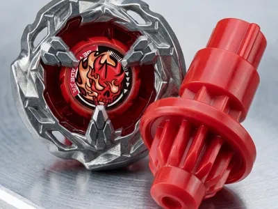 BEYBLADE X ラッシュビット　R ビット　赤　レッド ベイブレードX ベイブレード x ビット | コレクション - MakerWorld：無料の3Dモデル