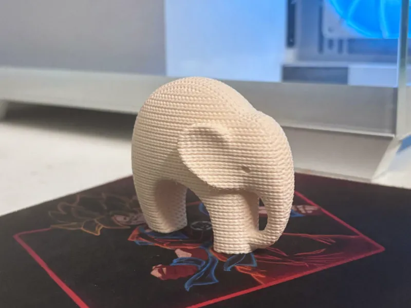 Minimalist Textured Elephant - Home Decor