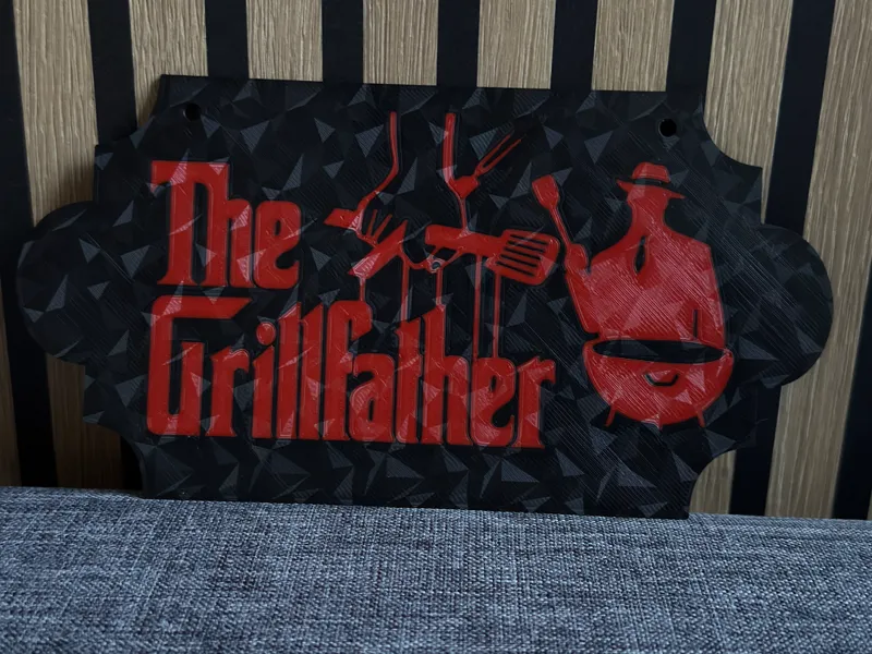 The Grillfather Schild