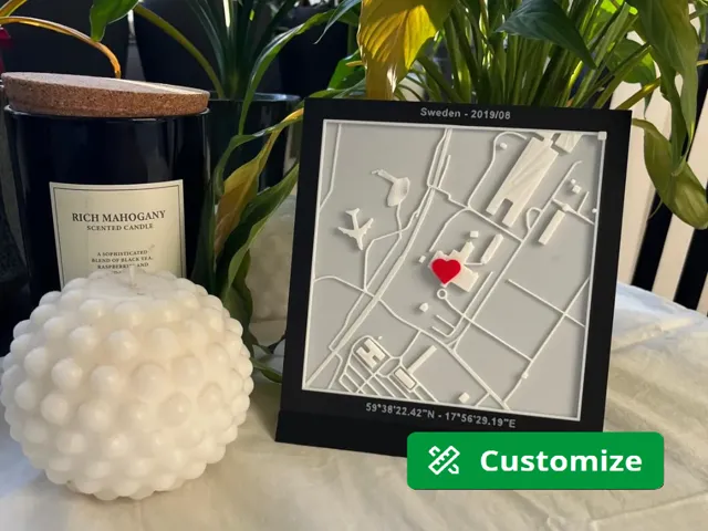Map to my heart - Personalized 3D City map