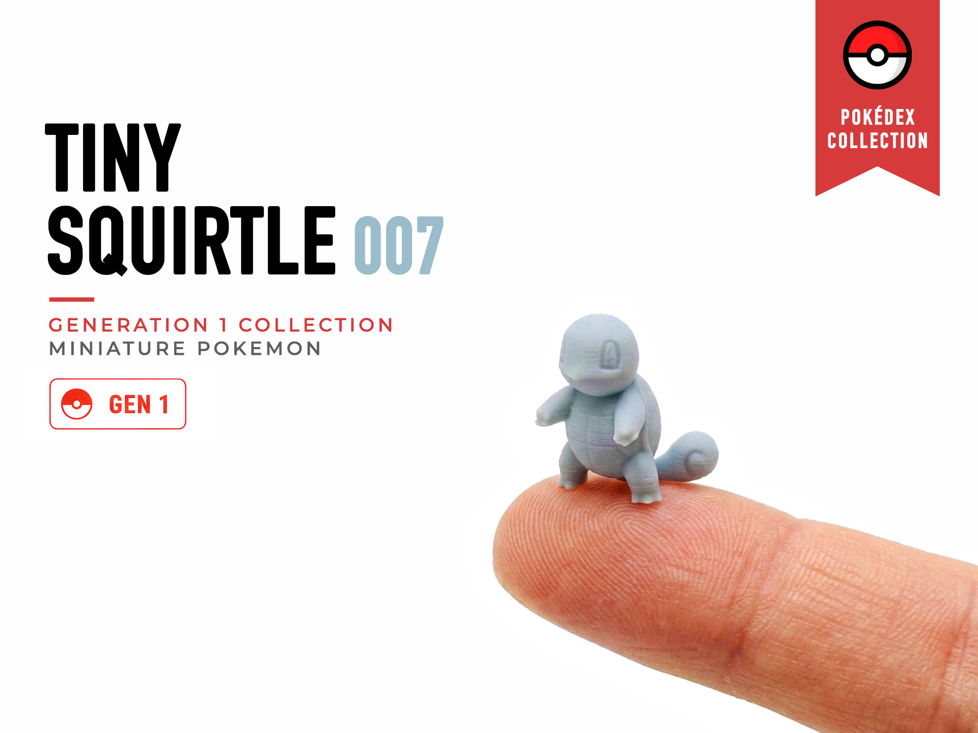Tiny Squirtle - Mini Pokemon Series