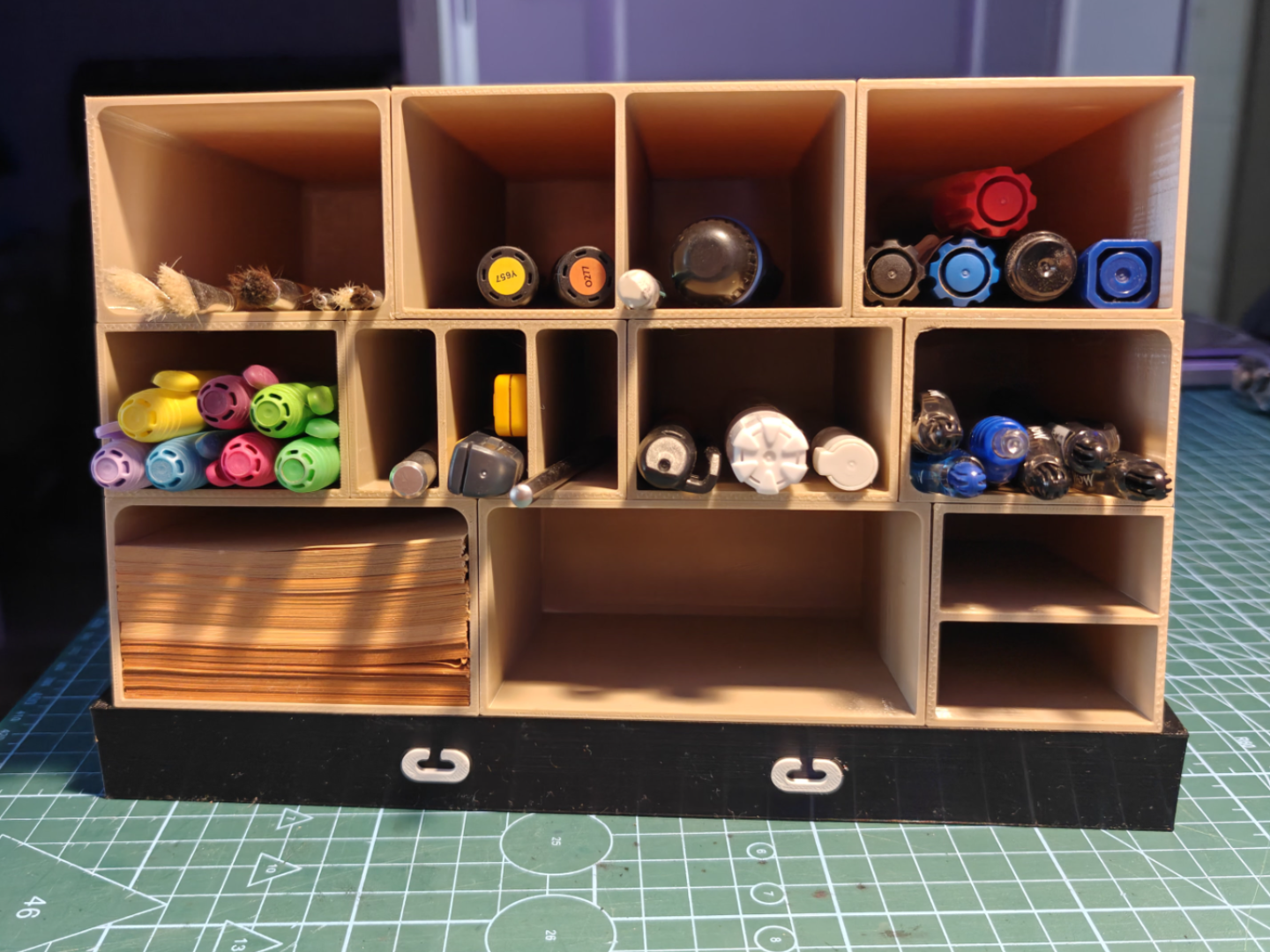 Customizable Tilted Desktop Organizer (Modular)