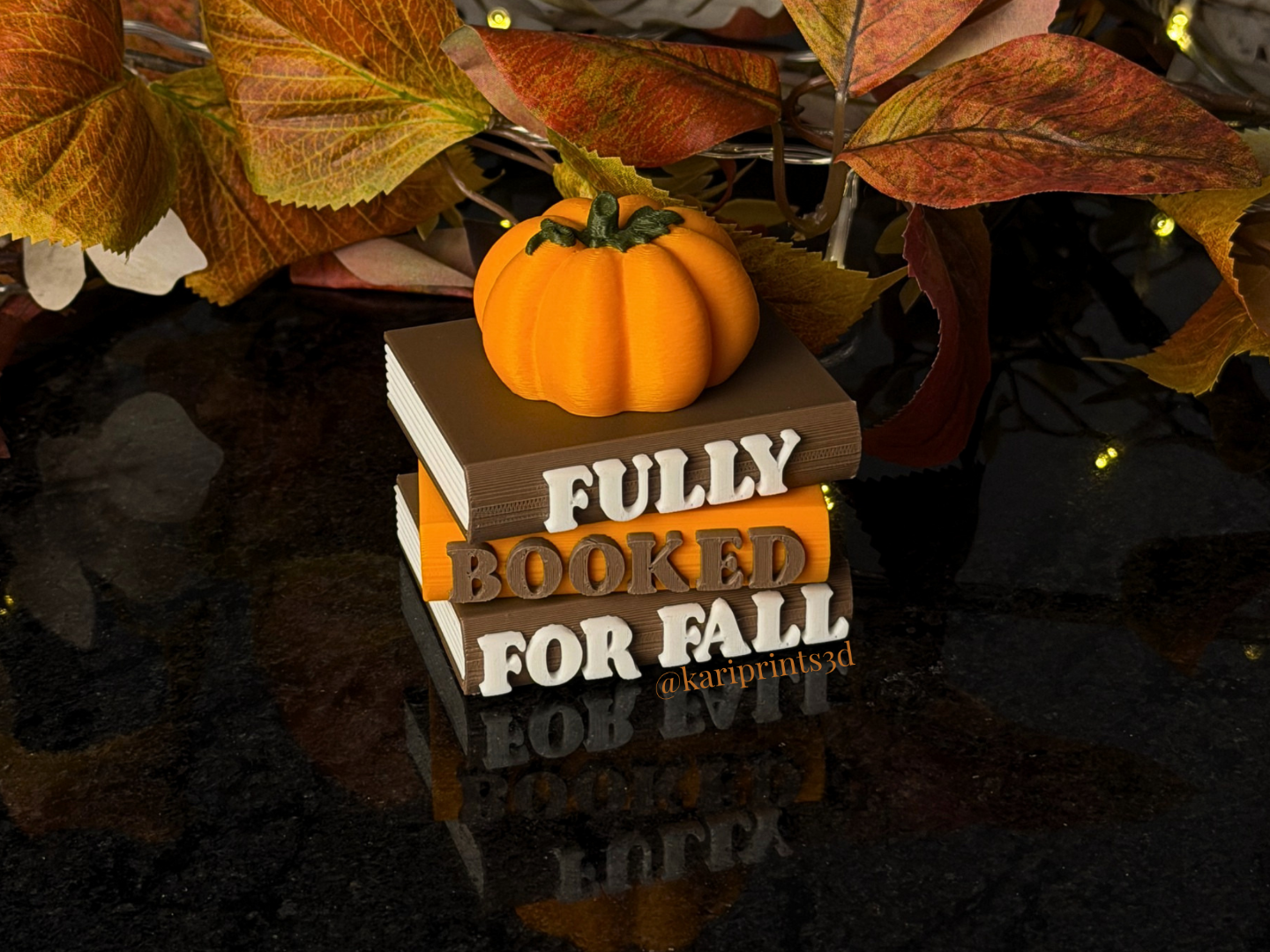 Pumpkin | Book Pile Decor Piece - 3D printed Decor, in stock in India