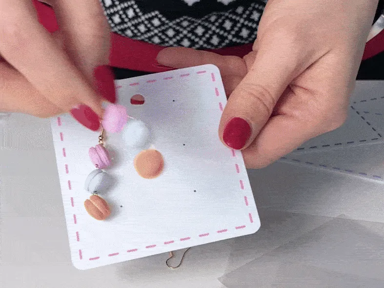 Earrings Card, for packaging & shipping view 3