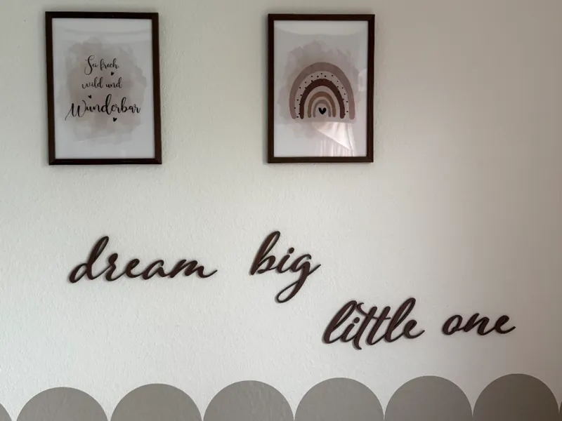 Dream big little one Wanddekoration Kinderzimmer