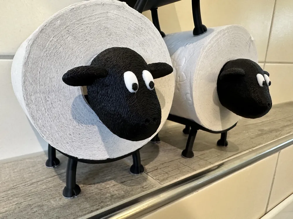 Sheep Toilet Paper Roll Holder - Free 3D Print Model - MakerWorld