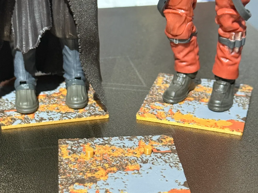 Black Series Figure Stand Rubble Pattern Star Wars - Free 3D Print ...