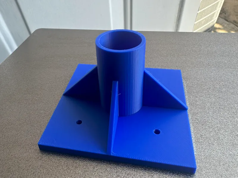 Flange fits 1'' OD pipe for case feeder