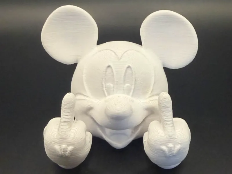 Mickey Mouse Flipping Off