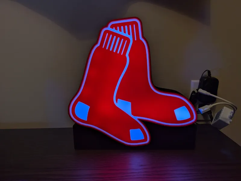 Boston Red Sox Socks Logo Lightbox