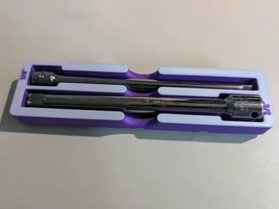 Gridfinity Compact 1/4" and 3/8" ratchet extension