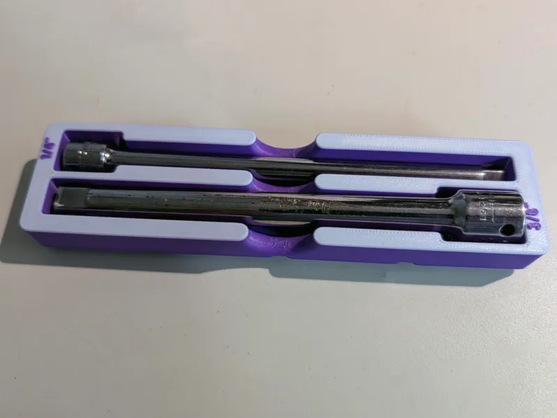 Gridfinity Compact 1/4" and 3/8" ratchet extension