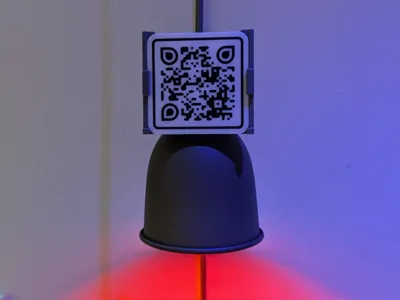 WIFI QR HOLDER on IKEA HEKTAR