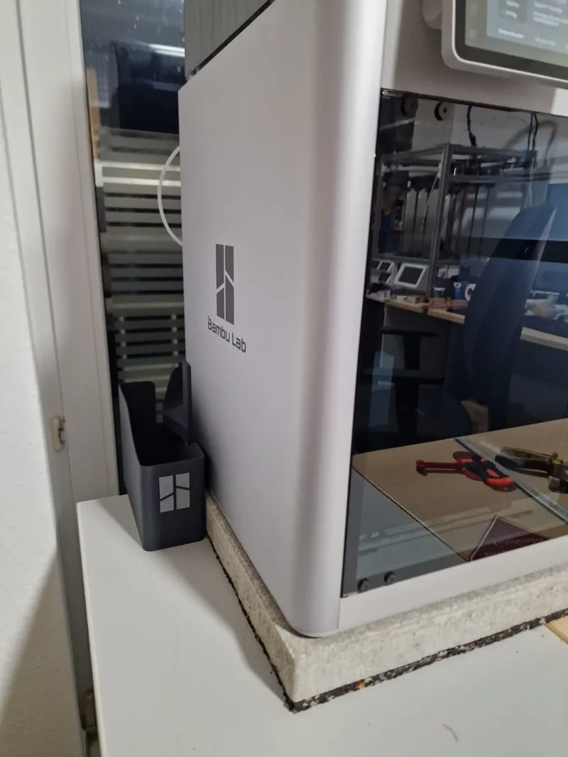 Taller Trash Bin Version for Bambu Lab Magnetic Purge Poop Slide for X1C / P1S 