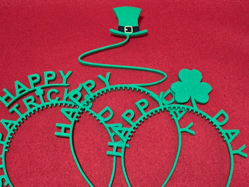 Saints Patrick’s day headbands set