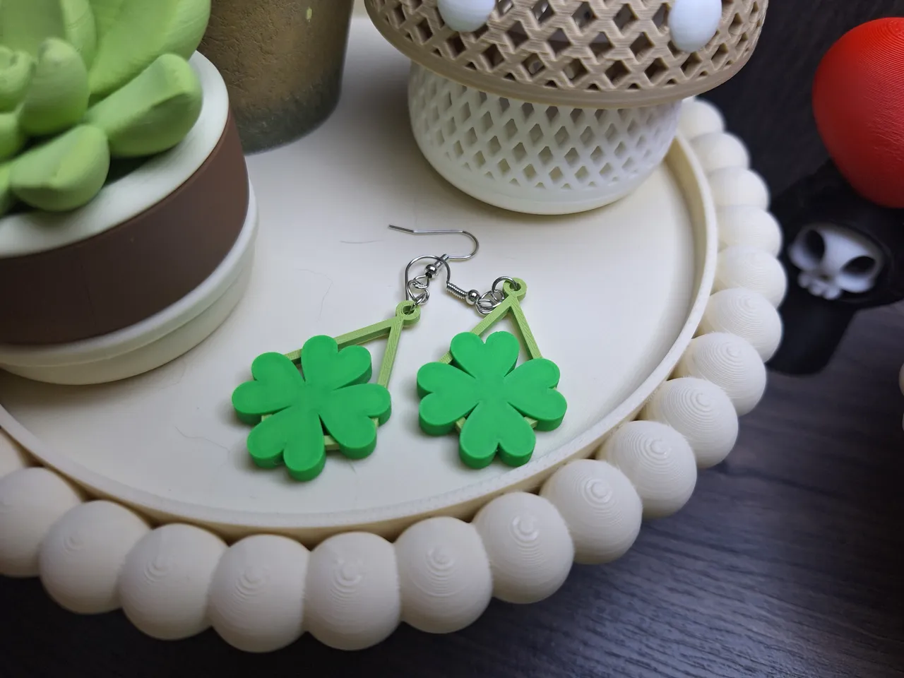 St. Patrick's Day Earrings view 2