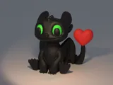 Фигурка Night Fury Toothless Dragon за Деня на влюбените