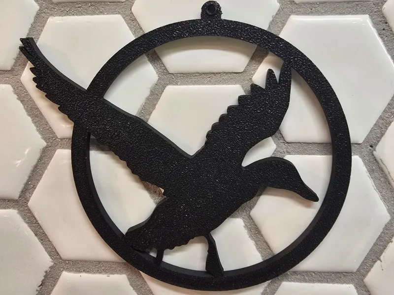 Flying Duck Silhouette Ornament