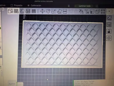 Diamond template