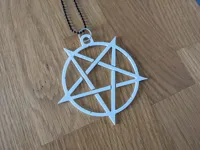Ornement pentagramme satanique — photo 2