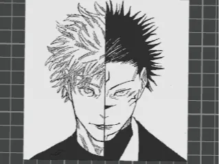 Split JJK inspired hueforge