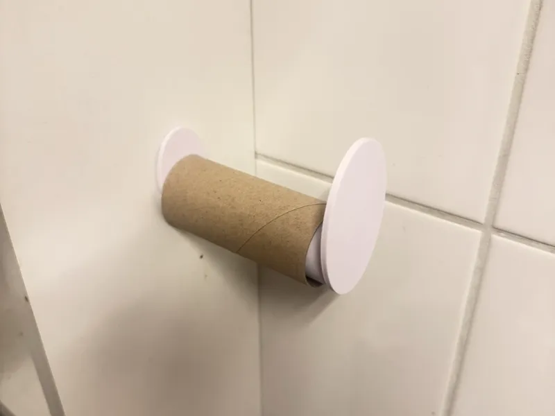 Easy peasy toilet holder
